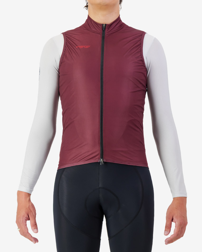 Enjoy Mens-Cycling-Gilet-Scruncher-Mahogany-Front.jpg