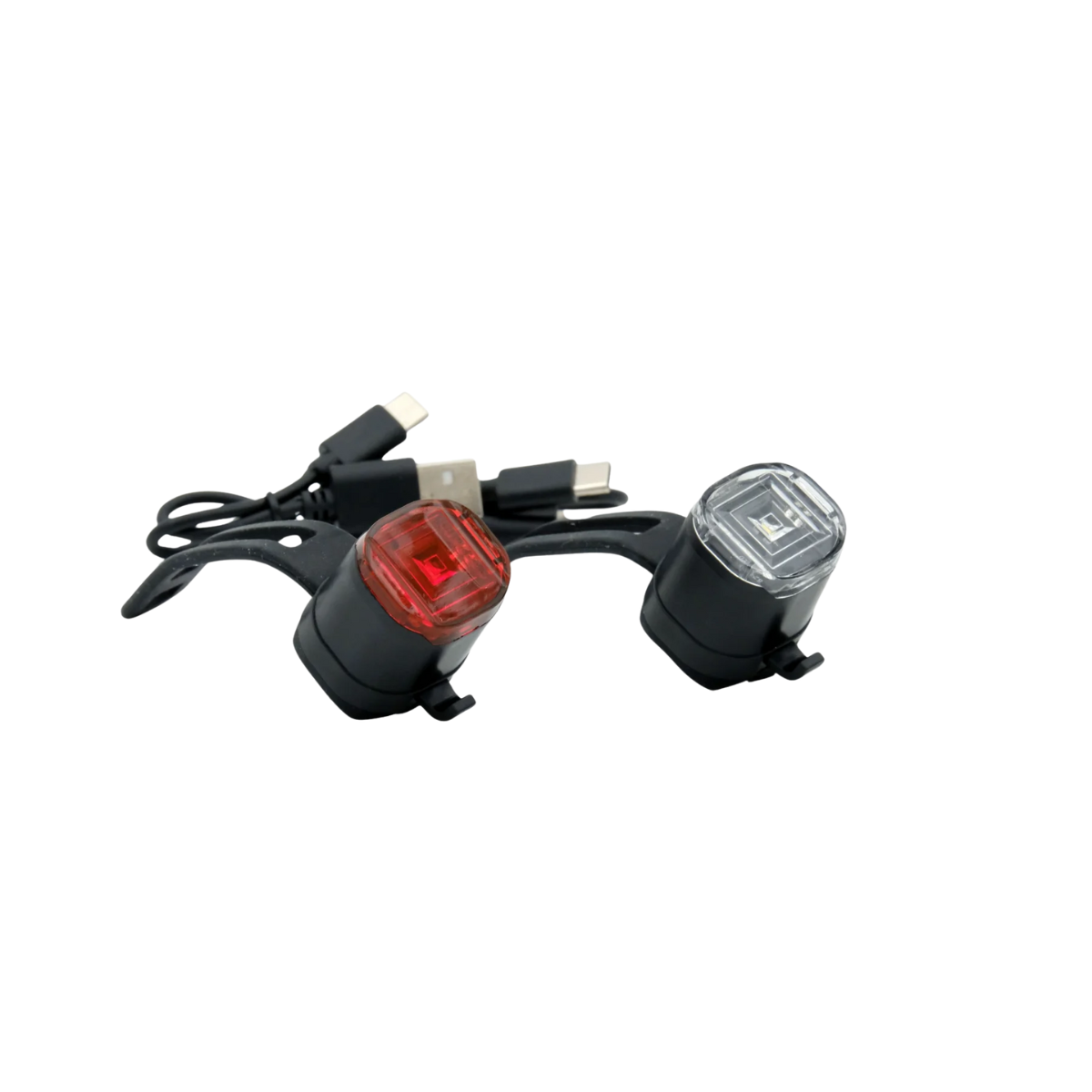 APEX Bicycle Rechargeable Light Combo Front & Rear Bright